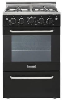 Prestige by Unique 24″ Convection Gas Range - UGP-24V PC1 B 