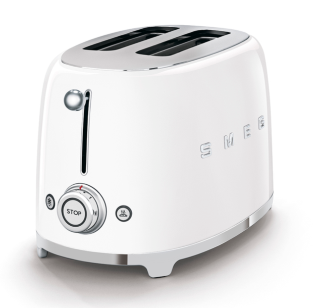 Smeg 2-Slice Traditional Toaster - TSF01WHUS|Grille-pain classique Smeg à 2 tranches - TSF01WHUS