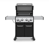 Broil King Baron™ 490 Pro Natural Gas Grill with Side Burner & Rear Rotisserie Burner in Black - 875247|Gril à gaz naturel BaronMC 490 PRO noir de Broil King avec brûleur latéral et brûleur arrière de rôtisserie - 875247