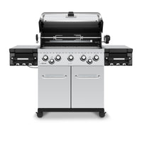 Broil King Regal™ S 590 Pro Propane Gas Grill with Side Burner & Rear Rotisserie Burner in Stainless Steel - 958344|Gril à gaz propane RegalMC S 590 PRO en acier inoxydable de Broil King avec brûleur latéral et brûleur arrière de rôtisserie - 958344