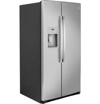 GE 25.2 Cu. Ft. Side-by-Side Refrigerator - GSS25IYNFS - Refrigerator in Fingerprint Resistant Stainless Steel 