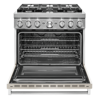 KitchenAid 36" Smart Commercial-Style Gas Range - KFGC506JMH