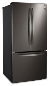 LG 25 Cu. Ft. Smudge Resistant French-Door Refrigerator - LRFCS2503D - Refrigerator in Black Stainless Steel