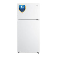 Midea 18 Cu. Ft. Top-Freezer Refrigerator - MRT18S4AWW | Réfrigérateur Midea de 18 pi3 à congélateur supérieur - MRT18S4AWW | MRT18S4W