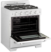 Classic Retro by Unique 30" Convection Gas Range - UGP-30CR W 