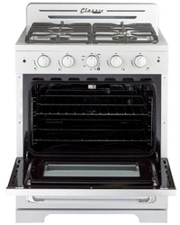 Classic Retro by Unique 30" Convection Gas Range - UGP-30CR W 