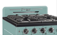 Classic Retro by Unique 24" Convection Gas Range - UGP-24CR T 