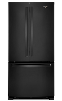 Whirlpool 33" 22 Cu. Ft. Bottom-Mount Refrigerator - Black - WRFF5333PB | Réfrigérateur Whirlpool de 22 pi³ et de 33 po à congélateur inférieur - noir - WRFF5333PB