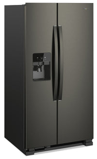 Whirlpool 25 Cu. Ft. Side-by-Side Refrigerator - WRS555SIHV - Refrigerator in Black Stainless Steel