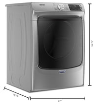 Maytag Front-Load 5.5 Cu. Ft. Washer with Extra Power and 7.3 Cu. Ft. Electric Steam Dryer - Slate