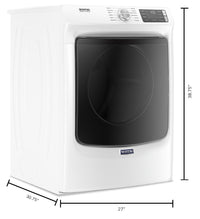 Maytag 7.3 Cu. Ft. Front-Load Gas Dryer with Extra Power and Steam – MGD6630HW