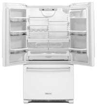 KitchenAid 20 Cu. Ft. French Door Refrigerator with Interior Dispenser - White - Refrigerator in White