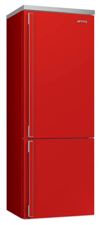 Smeg Portofino 16.2 Cu. Ft. Bottom-Freezer Refrigerator - FA490URR|Réfrigérateur Smeg Portofino de 16,2 pi3 à congélateur inférieur - FA490URR