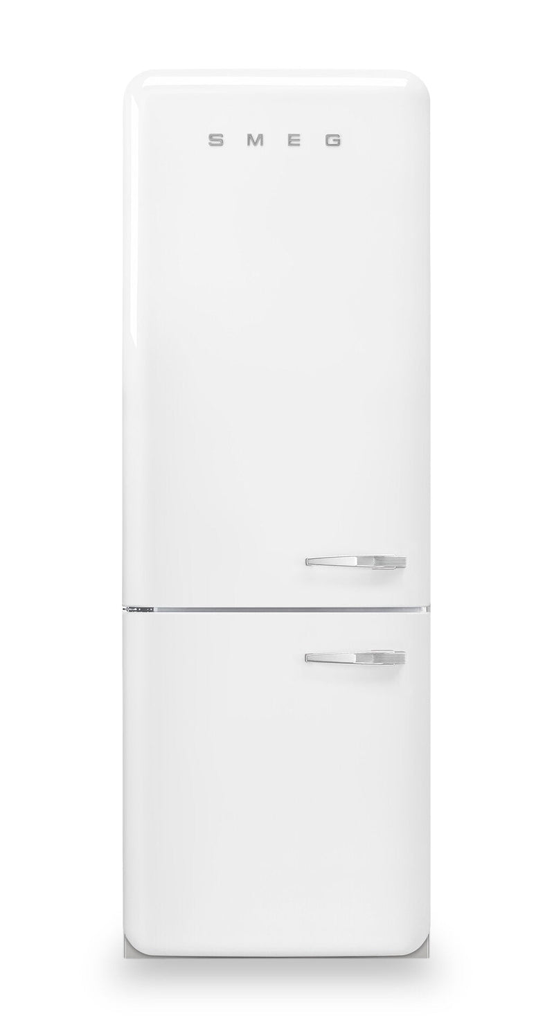 Smeg 18 Cu. Ft. Retro Bottom-Freezer Refrigerator - FAB38ULWH|Réfrigérateur Smeg rétro de 18 pi3 à congélateur inférieur - FAB38ULWH