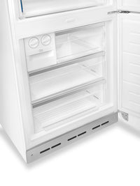 Smeg 18 Cu. Ft. Retro Bottom-Freezer Refrigerator - FAB38URWH|Réfrigérateur Smeg rétro de 18 pi3 à congélateur inférieur - FAB38URWH