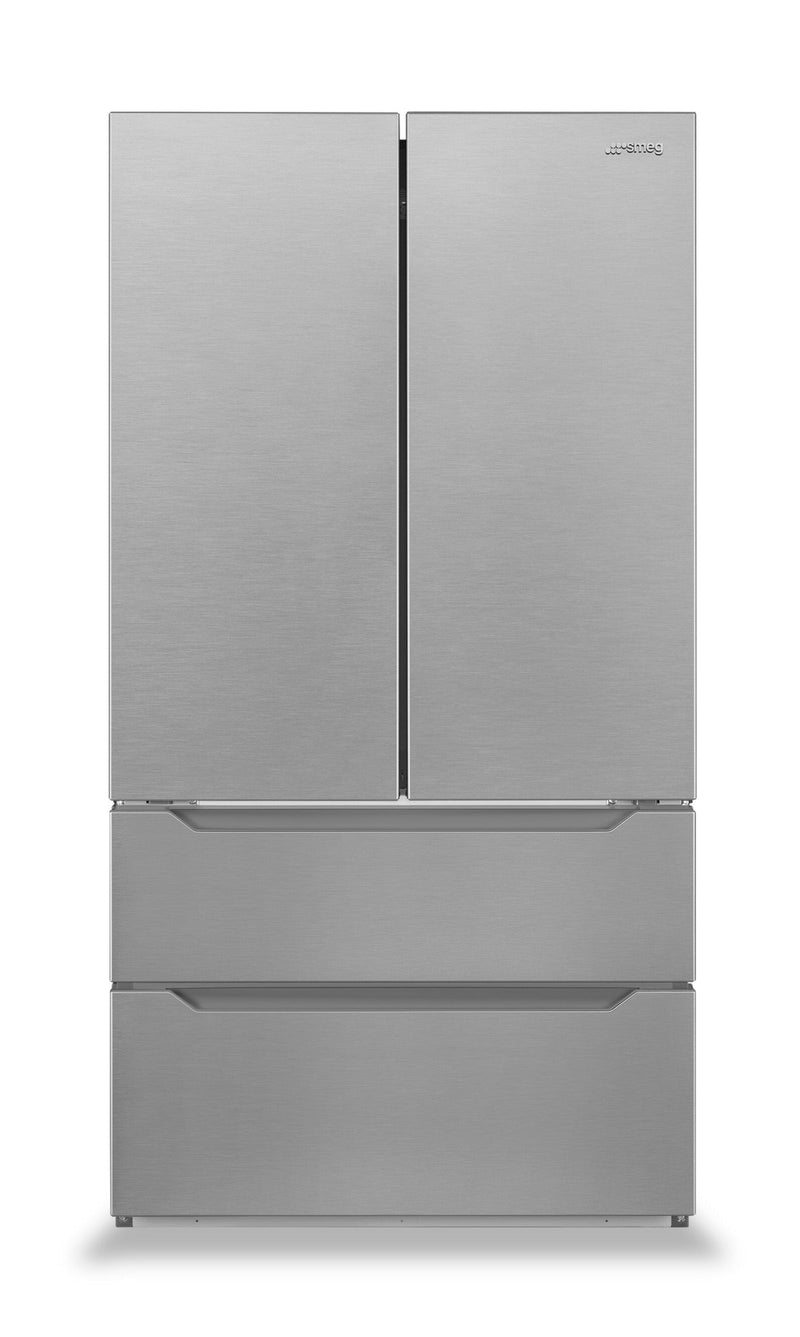 Smeg 22.46 Cu. Ft. French-Door Refrigerator - FQ55UFX|Réfrigérateur Smeg de 22,46 pi3 à portes françaises - FQ55UFX