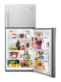 Whirlpool 19.2 Cu. Ft. Top-Freezer Refrigerator – WRT519SZDM - Refrigerator in Stainless Steel