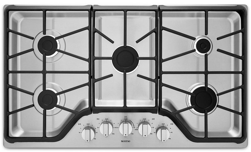 Maytag 36" Gas Cooktop – MGC7536DS - Gas Cooktop in Stainless Steel