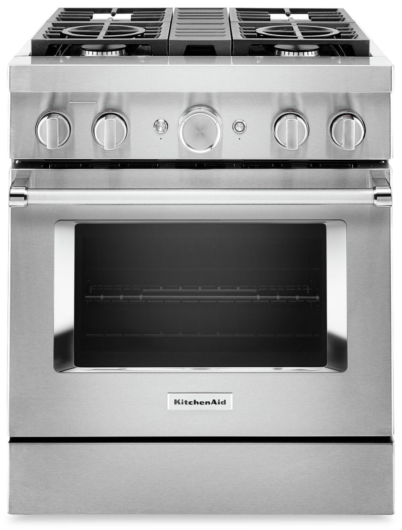 KitchenAid 30'' Smart Commercial-Style Gas Range - KFGC500JSS