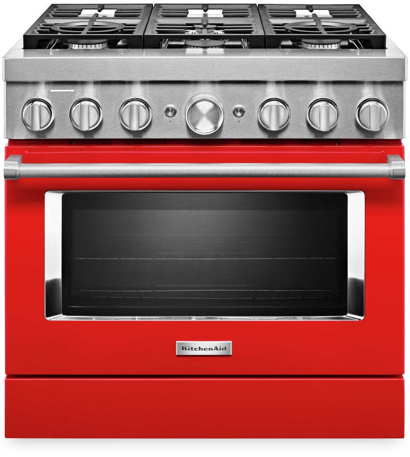 KitchenAid 36" Smart Commercial-Style Dual Fuel Range - KFDC506JPA