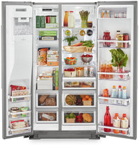 KitchenAid 19.9 Cu. Ft. Counter-Depth Side-by-Side Refrigerator - KRSC700HPS