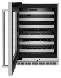 KitchenAid 5 Cu. Ft. 46-Bottle Wine Cellar with Left-Swing Door - KUWL314KSS 