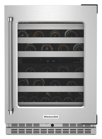 KitchenAid 5 Cu. Ft. 46-Bottle Wine Cellar with Right-Swing Door - KUWR314KSS 