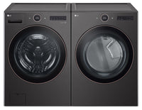 LG 5.8 Cu. Ft. Front-Load Washer and 7.4 Cu. Ft. Electric Dryer with TurboSteam® | Laveuse à chargement frontal 5,8 pi³ et sécheuse électrique 7,4 pi³ avec technologie TurboSteamMD LG | LGFL650B