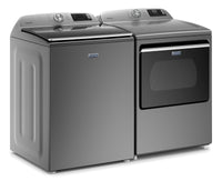 Maytag 5.4 Cu. Ft. Smart Top-Load Washer and 7.4 Cu. Ft. Smart Electric Dryer - Metallic Slate