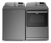 Maytag 6.0 Cu. Ft. Smart Washer and 7.4 Cu. Ft. Smart Gas Dryer - Metallic Slate