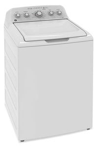 GE 4.9 Cu. Ft. Top-Load Washer with Stainless Steel Drum – GTW460BMMWW