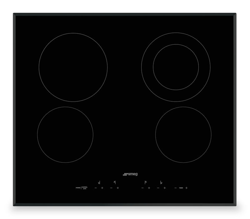 Smeg 24" Electric Cooktop - SEU244ETB|Surface de cuisson électrique Smeg de 24 po - SEU244ETB