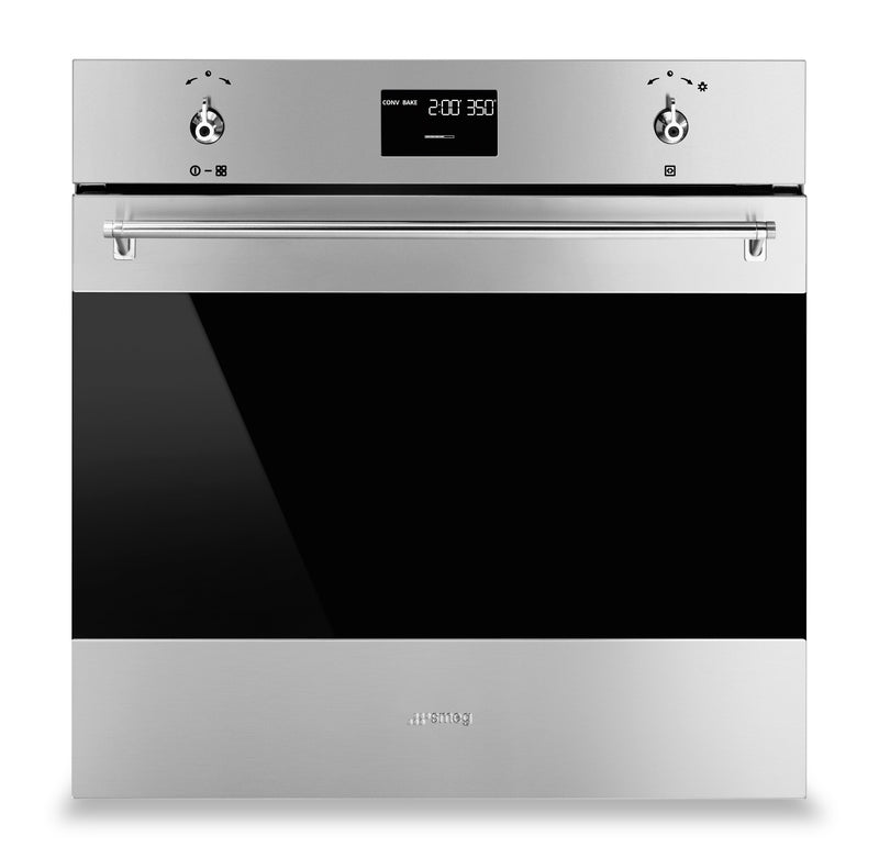 Smeg 2.54 Cu. Ft. Built-In Wall Oven - SFU6302TVX|Four mural encastré Smeg de 2,54 pi3 - SFU6302TVX