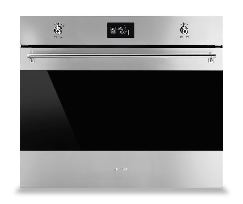 Smeg 1.54 Cu. Ft. Built-In Wall Oven - SFU7302TVX|Four mural encastré Smeg de 1,54 pi3 - SFU7302TVX