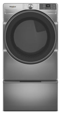 Whirlpool 7.4 Cu. Ft. Smart Electric Dryer with Wrinkle Shield™ - Radiant Silver - YWED5720RR | Sécheuse électrique intelligente Whirlpool de 7,4 pi³ avec Wrinkle ShieldMC - argenté radieux - YWED5720RR | YWED572R