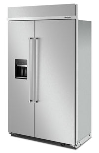 KitchenAid 29.4 Cu. Ft. Built-In Side-by-Side Refrigerator - KBSD708MPS 