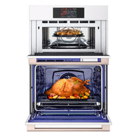 LG Studio 30" 6.4 Cu. Ft. Electric Combination Wall Oven with True Convection - Essence White - WCES6428N | Four mural combiné électrique LG Studio de 6,4 pi3 et de 30 po avec convection véritable - essence blanche - WCES6428N | WCES6428