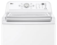 LG 5.6 Cu. Ft. Top-Load High-Efficiency Washer - White - WT7155CW | Laveuse haute efficacité LG à chargement par le haut de 5,6 pi³ - blanche - WT7155CW