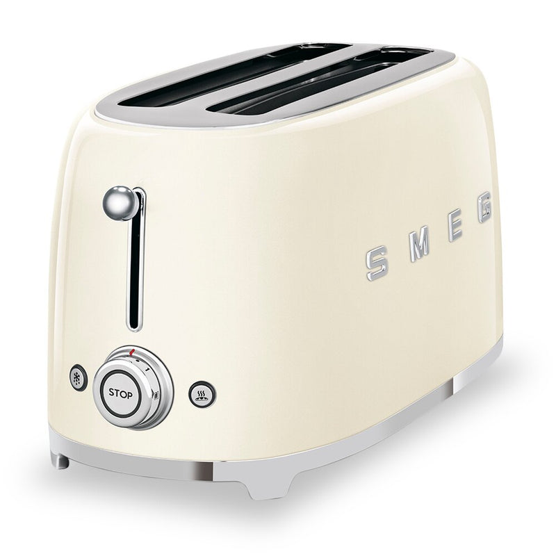 Smeg 4-Slice Long-Slot Toaster - TSF02CRUS|Grille-pain Smeg à fentes longues pour 4 tranches - TSF02CRUS