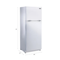 Off-Grid by Unique 10.3 Cu. Ft. Solar-Powered 12/24 DC Top-Mount Refrigerator - White - UGP-290LW | Réfrigérateur solaire Off-Grid de Unique de 10,3 pi3 et de 12/24 CC à congélateur supérieur - blanc - UGP-290LW | UGP290LW