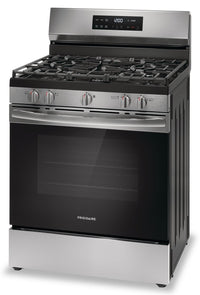 Frigidaire 5.1 Cu. Ft. Gas Range With Quick Preheat and Five Burner Cooktop - Stainless Steel - FCRG… | Cuisinière à gaz Frigidaire de 5,1 pi³ avec préchauffage rapide et surface de cuisson à 5 brûleurs -…