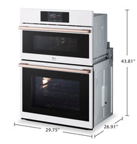 LG Studio 30" 6.4 Cu. Ft. Electric Combination Wall Oven with True Convection - Essence White - WCES6428N | Four mural combiné électrique LG Studio de 6,4 pi3 et de 30 po avec convection véritable - essence blanche - WCES6428N | WCES6428