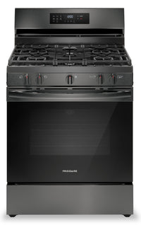 Frigidaire 5.1 Cu. Ft. Gas Range With Air Fry and Convection Bake - Black Stainless Steel - FCRG3083… | Cuisinière à gaz Frigidaire de 5,1 pi³ avec friture à air et cuisson par convection - acier inoxydab…