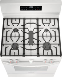 Frigidaire 5.1 Cu. Ft. Gas Range With Quick Preheat and Five Burner Cooktop - White - FCRG3062AW | Cuisinière à gaz Frigidaire de 5,1 pi³ avec préchauffage rapide et surface de cuisson à 5 brûleurs -…