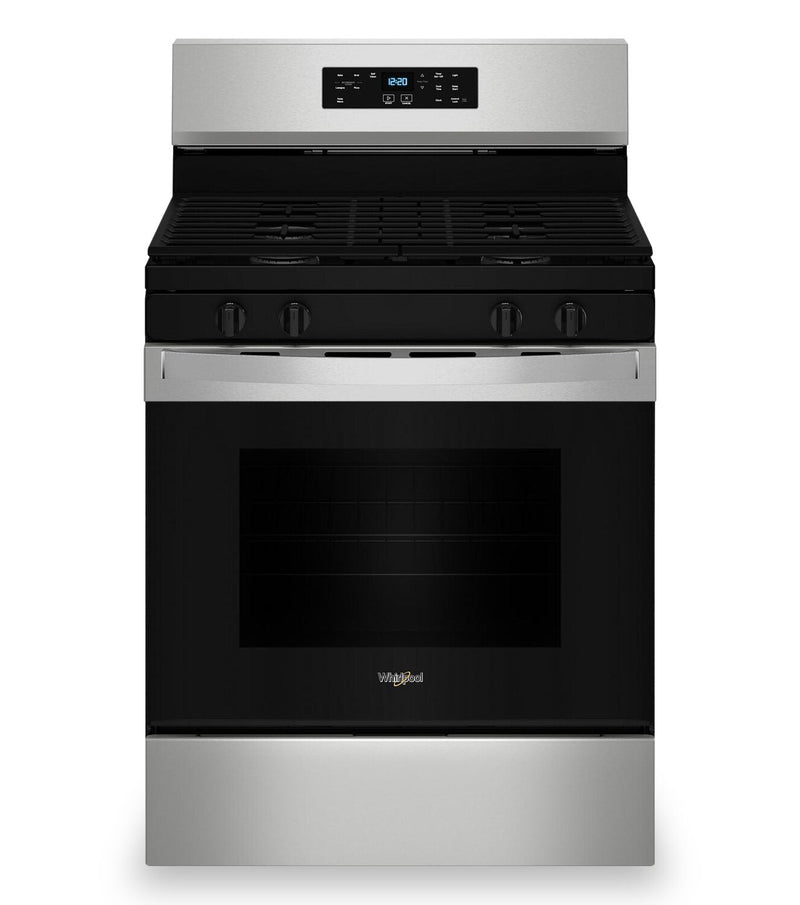 Whirlpool 30" 5.3 Cu. Ft. Gas Range with SpeedHeat™ Burner - WFGS3530RS | Cuisinière à gaz Whirlpool de 5,3 pi³ et de 30 po avec brûleur SpeedHeatMC - WFGS3530RS | WFGS353S