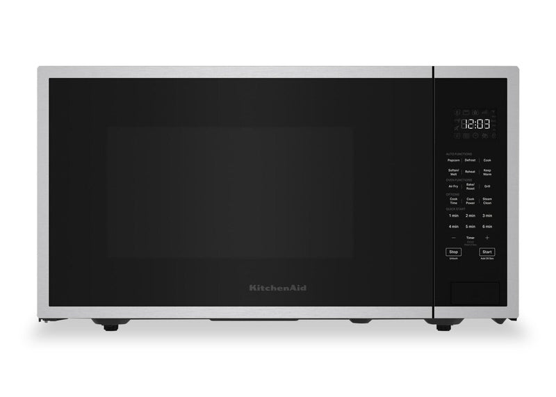 KitchenAid 1.5 Cu. Ft. Countertop Microwave with Steam Clean and Air Fry - Stainless Steel - KMCS522RPS | Four à micro-ondes de comptoir KitchenAid de 0,7 pi³ avec nettoyage à la vapeur et friture à air - acier inoxydable - KMCS522RPS | KMCS522R