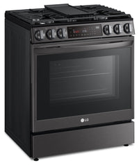 LG 6.3 Cu. Ft. Smart Front-Control Gas Range with Air Fry - LSGL6335D 