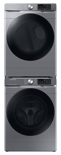 Samsung 5.2 Cu. Ft. Front-Load Washer and 7.5 Cu. Ft. Electric Dryer - Platinum 