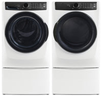 Electrolux 5.2 Cu. Ft. Perfect Steam™ Front-Load Washer and 8 Cu. Ft. Gas Dryer - White  | Laveuse à chargement frontal Perfect SteamMC de 5,2 pi³ et sécheuse à gaz de 8 pi³ Electrolux - blanches  | ELFL773D