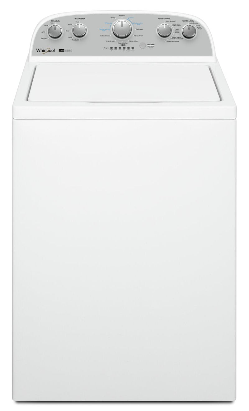 Whirlpool 4.4 Cu. Ft. Top-Load Washer - White - WTW4957PW | Laveuse Whirlpool à chargement par le haut de 4,4 pi³ - blanche - WTW4957PW